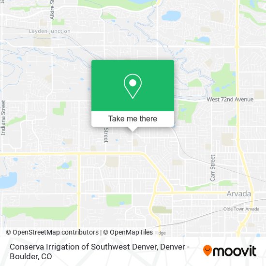 Conserva Irrigation of Southwest Denver map