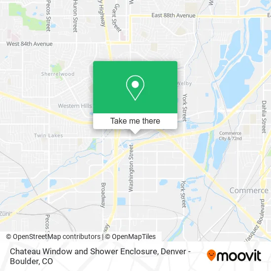 Chateau Window and Shower Enclosure map