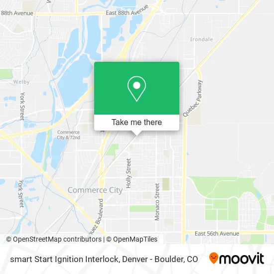 smart Start Ignition Interlock map