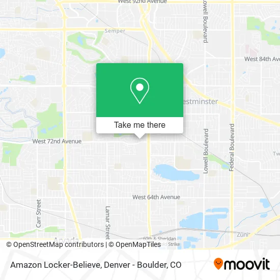 Amazon Locker-Believe map