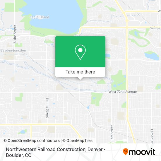 Northwestern Railroad Construction map