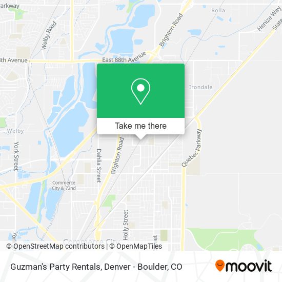 Guzman's Party Rentals map