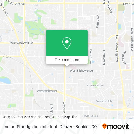 smart Start Ignition Interlock map