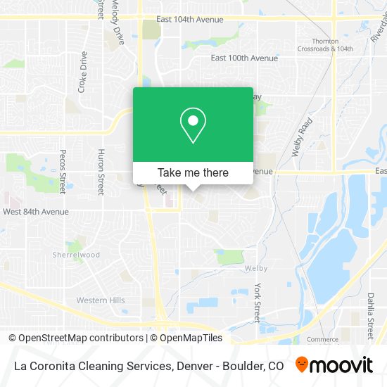 La Coronita Cleaning Services map