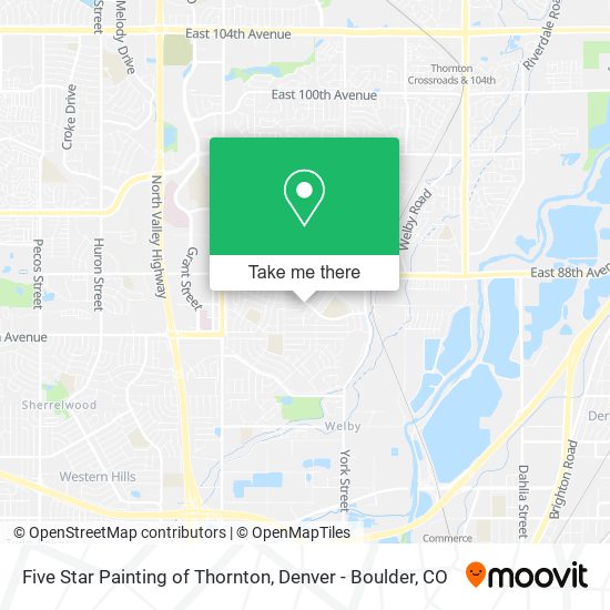 Five Star Painting of Thornton map