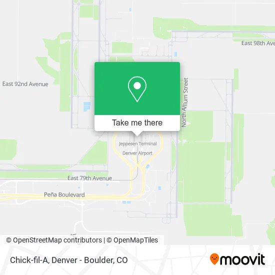 Mapa de Chick-fil-A
