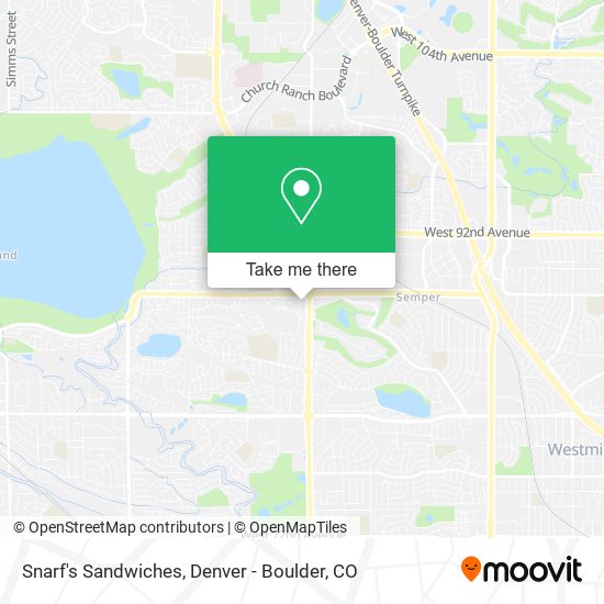 Snarf's Sandwiches map