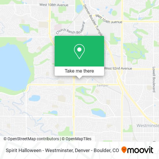 Mapa de Spirit Halloween - Westminster