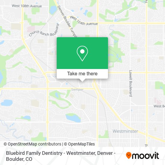 Bluebird Family Dentistry - Westminster map