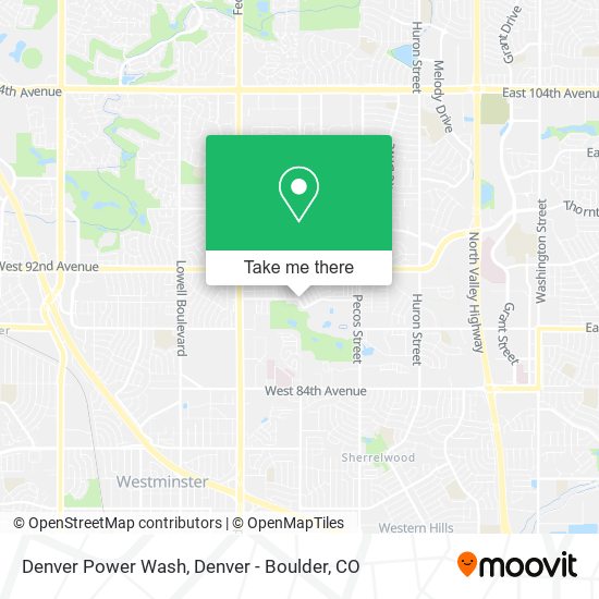 Denver Power Wash map