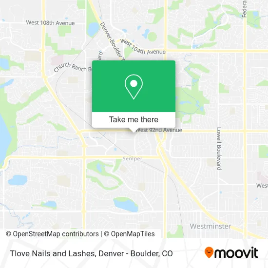 Tlove Nails and Lashes map