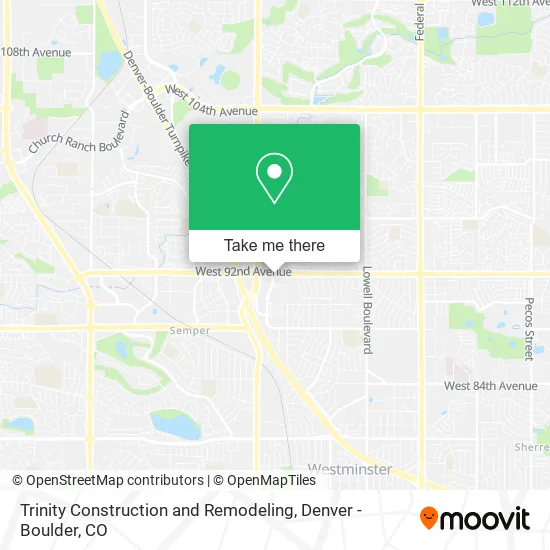 Trinity Construction and Remodeling map