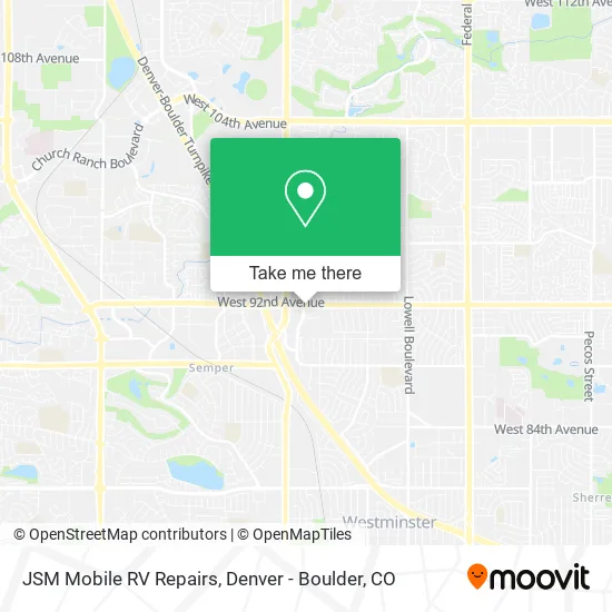 JSM Mobile RV Repairs map