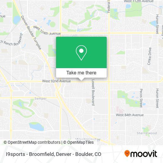 I9sports - Broomfield map