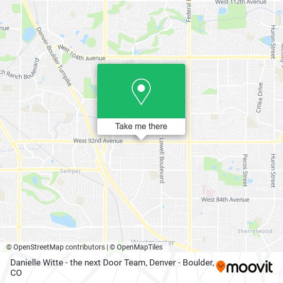 Mapa de Danielle Witte - the next Door Team