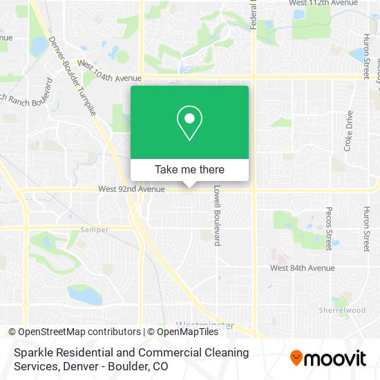 Mapa de Sparkle Residential and Commercial Cleaning Services