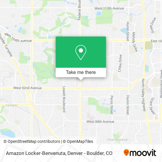 Amazon Locker-Benvenuta map