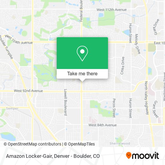 Amazon Locker-Gair map