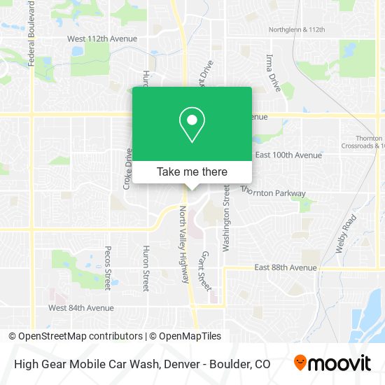 High Gear Mobile Car Wash map