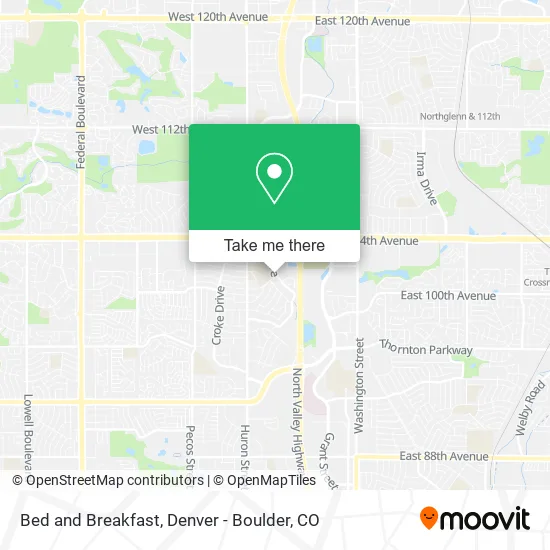 Bed and Breakfast map