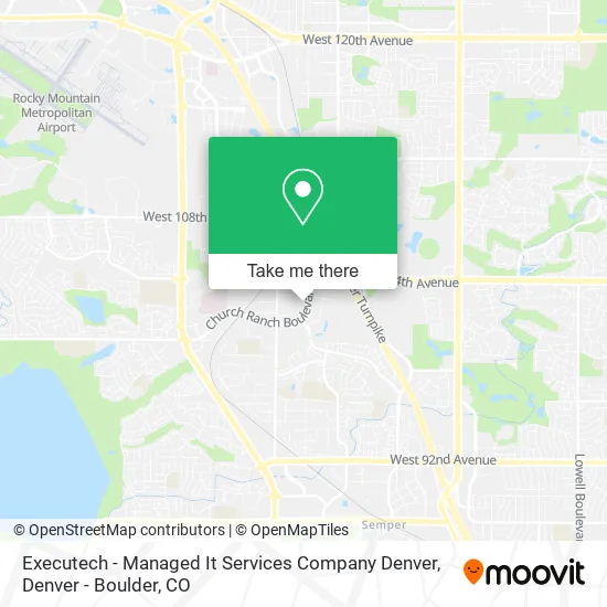 Executech - Managed It Services Company Denver map