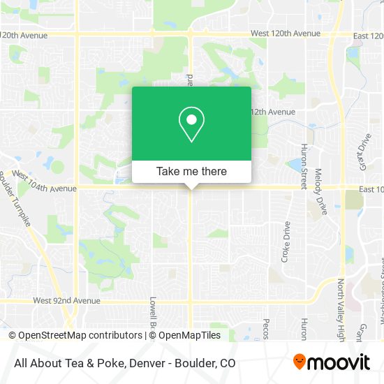 All About Tea & Poke map