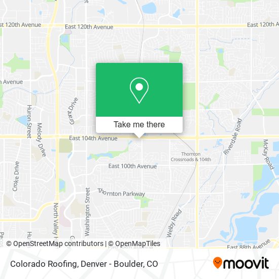 Mapa de Colorado Roofing