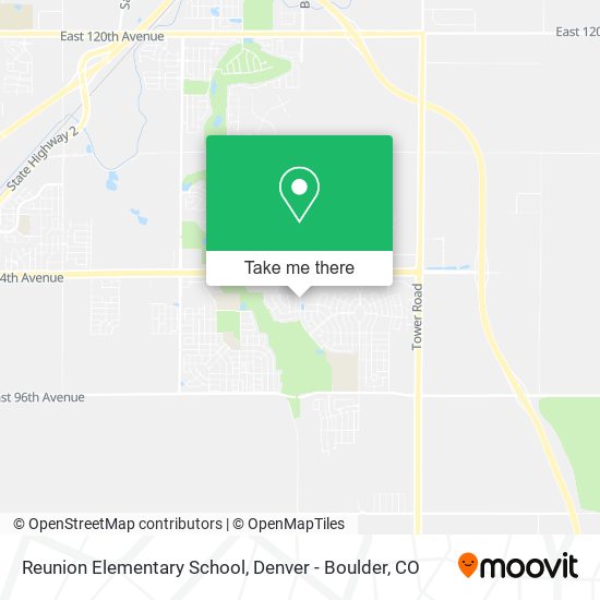 Reunion Elementary School map