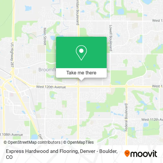 Express Hardwood and Flooring map