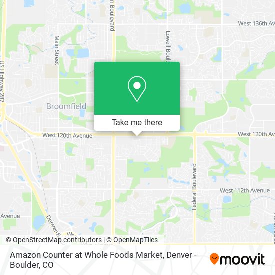 Amazon Counter at Whole Foods Market map