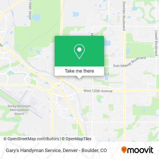 Mapa de Gary's Handyman Service