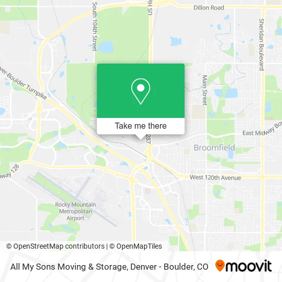 All My Sons Moving & Storage map