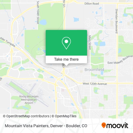 Mountain Vista Painters map