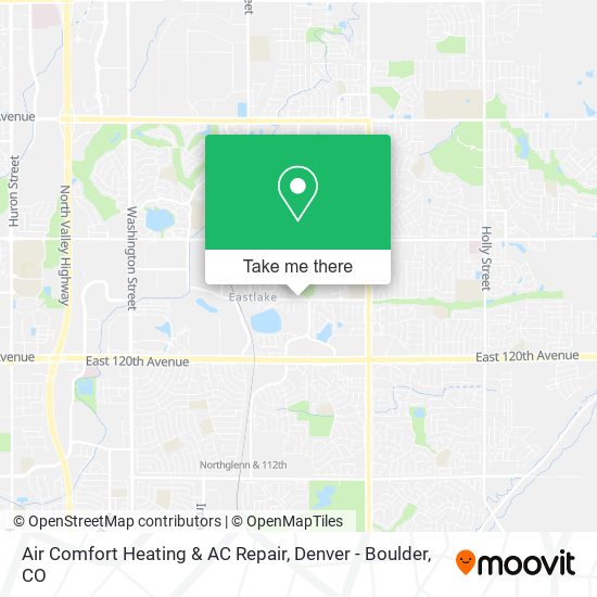 Air Comfort Heating & AC Repair map
