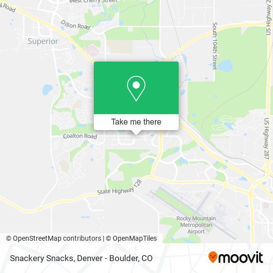 Mapa de Snackery Snacks