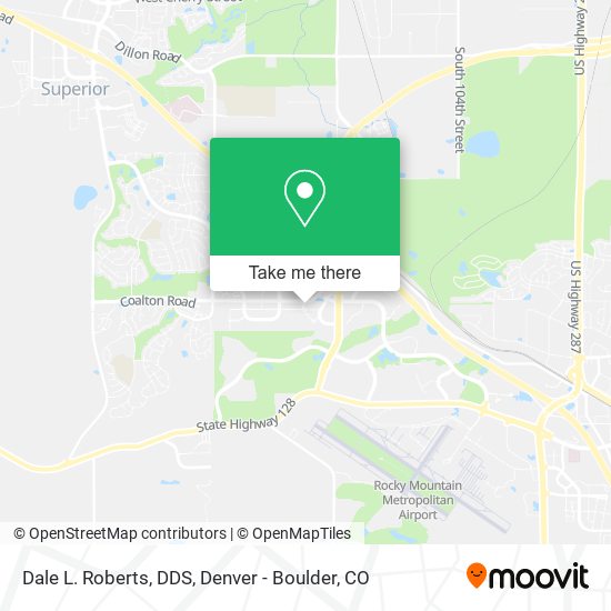 Dale L. Roberts, DDS map