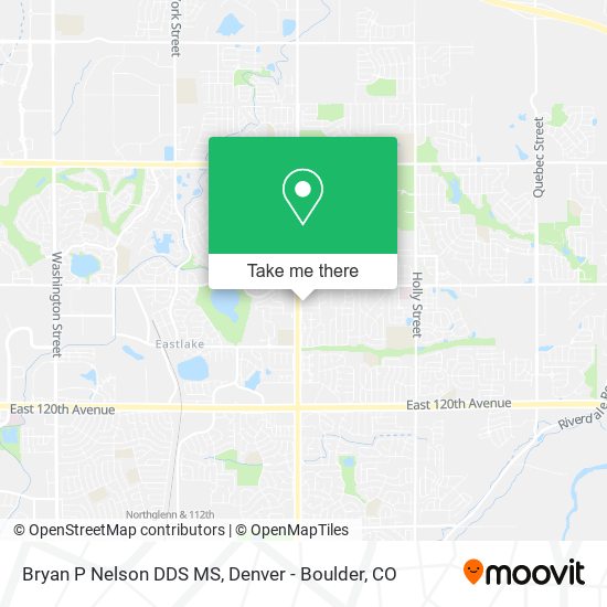 Bryan P Nelson DDS MS map