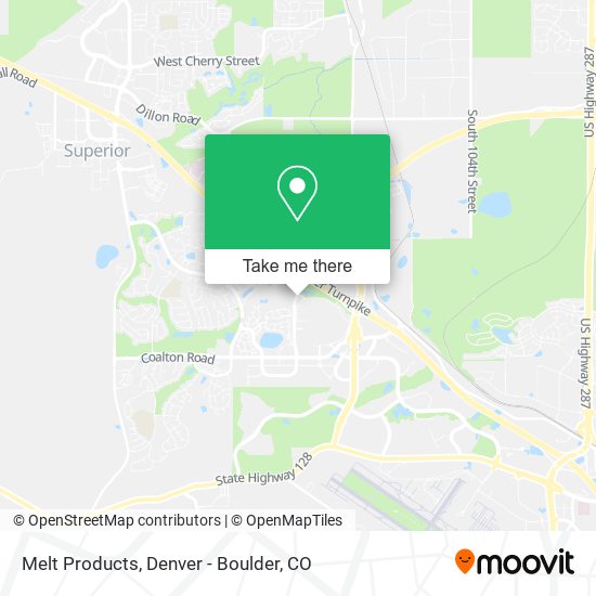 Melt Products map