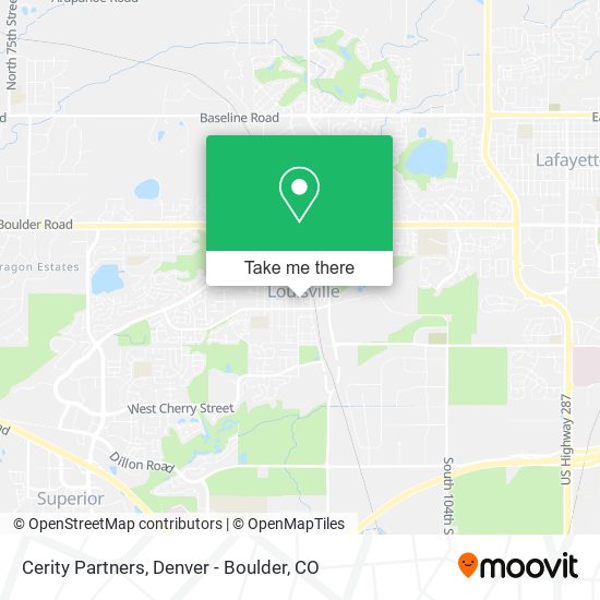 Mapa de Cerity Partners