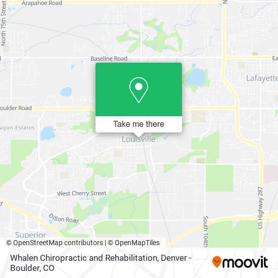 Whalen Chiropractic and Rehabilitation map