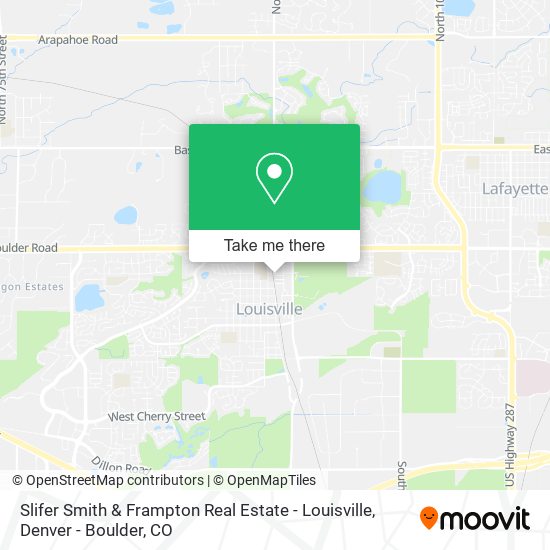 Slifer Smith & Frampton Real Estate - Louisville map