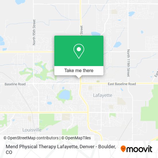 Mapa de Mend Physical Therapy Lafayette