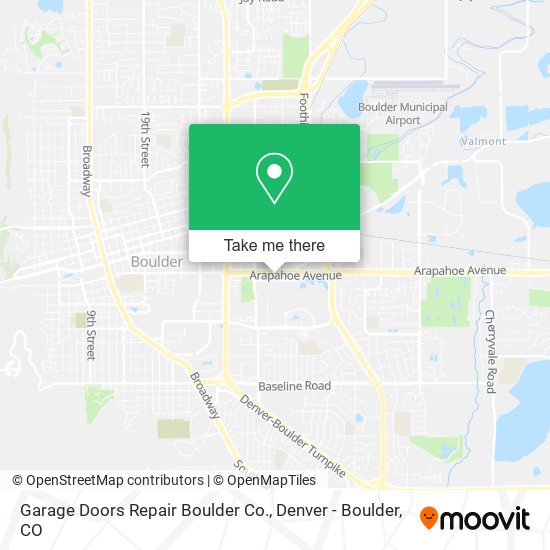 Garage Doors Repair Boulder Co. map