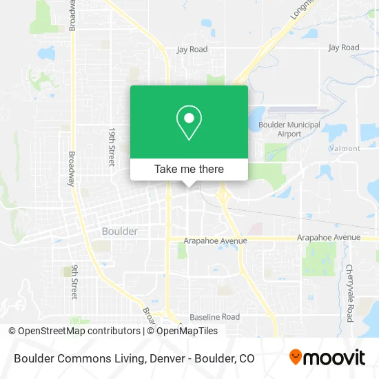 Boulder Commons Living map