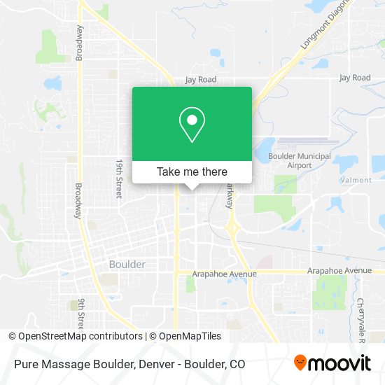 Pure Massage Boulder map