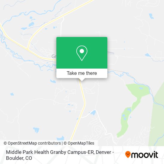 Middle Park Health Granby Campus-ER map