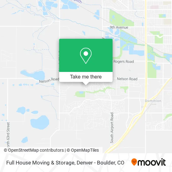 Full House Moving & Storage map