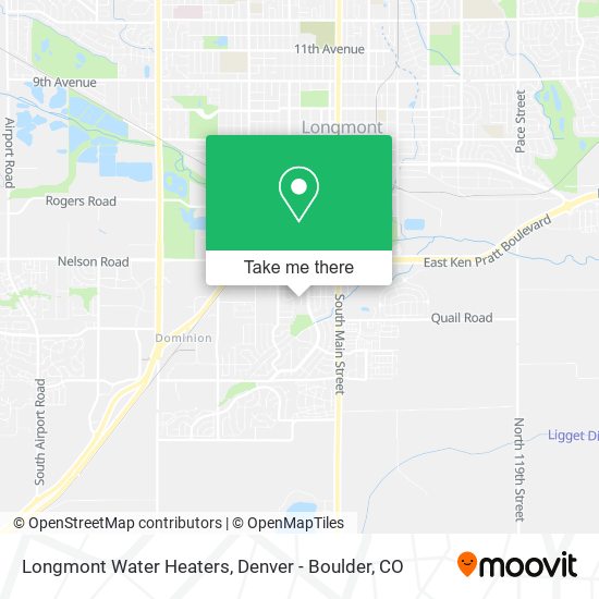 Mapa de Longmont Water Heaters