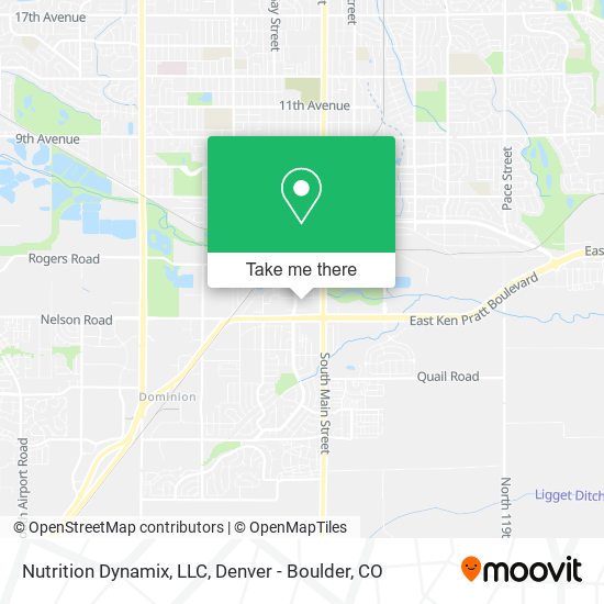 Mapa de Nutrition Dynamix, LLC