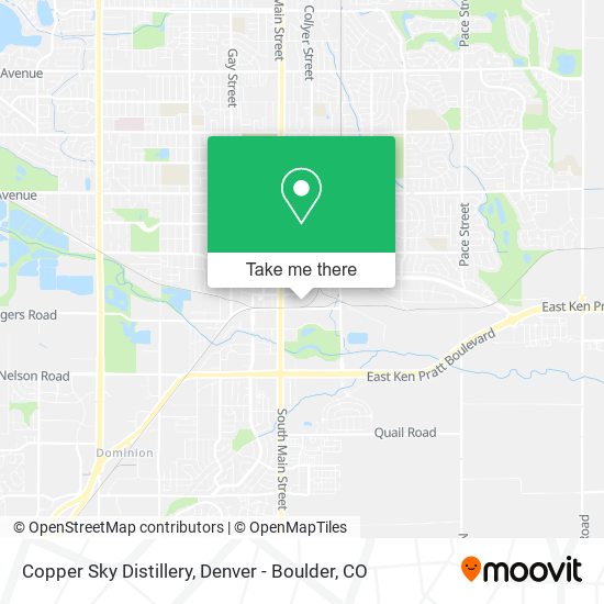 Copper Sky Distillery map